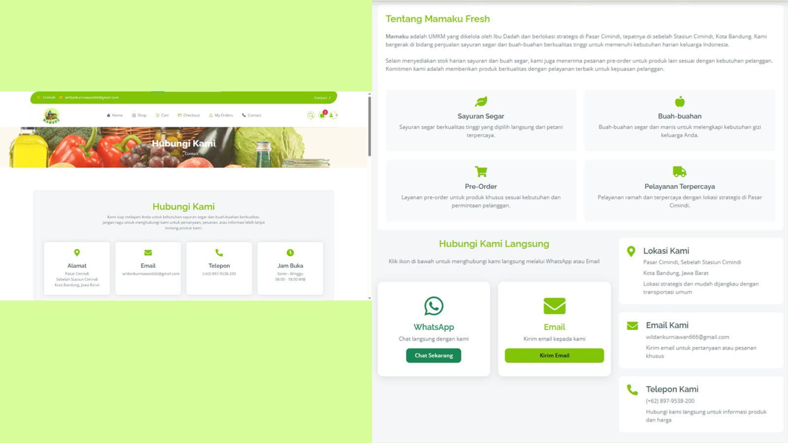 Sistem Toko Online — UMKM Mamaku