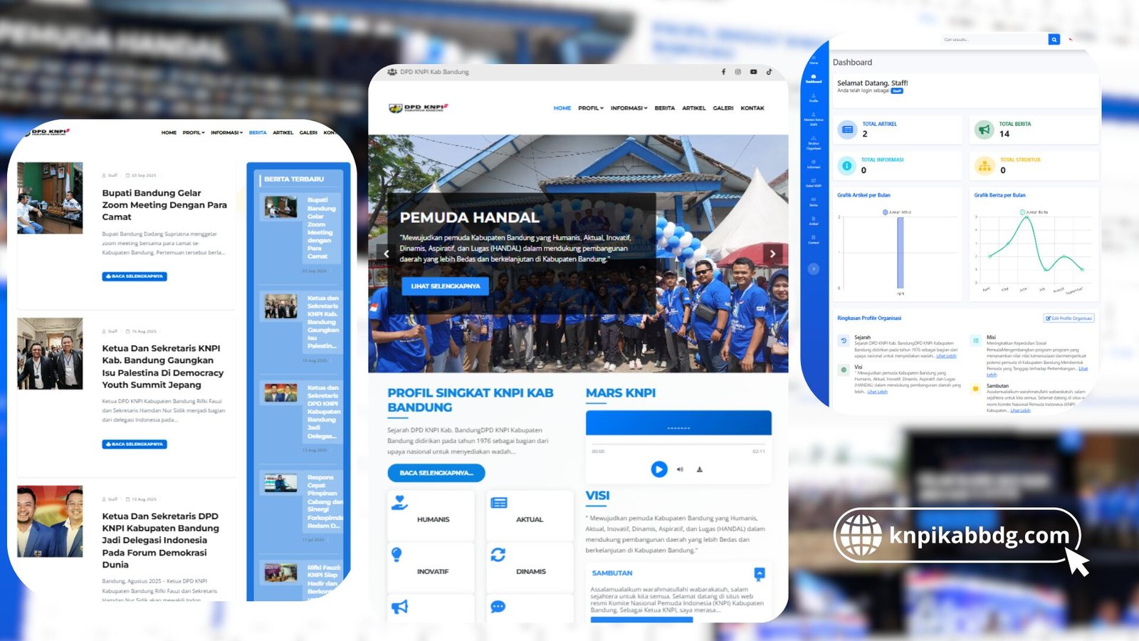 Sistem Informasi Organisasi — KNPI Kabupaten Bandung